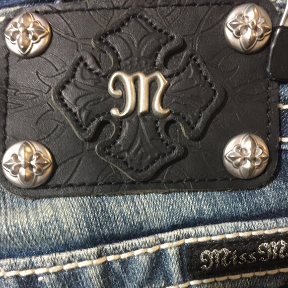 MISS ME DISTRESSED BOOT CUT JEANS SIZE 26 - Picture 9 of 11